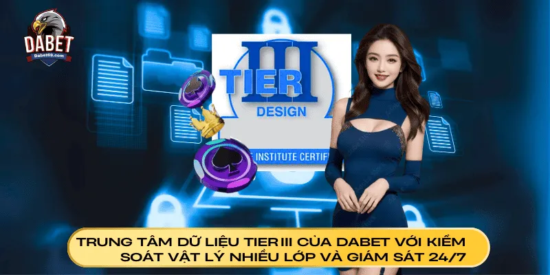 Trung tâm dữ liệu Tier III của Dabet với kiểm soát vật lý nhiều lớp và giám sát 24/7